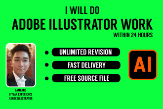 do professionally adobe illustrator work