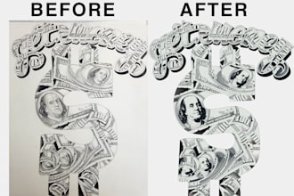 vector tracing portrait illustration logo redraw raster  screen print dtg png ai