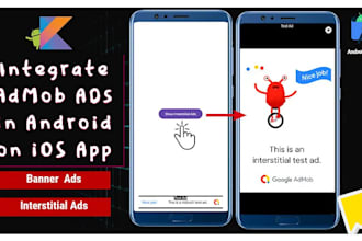 integrate admob ads in android or ios app