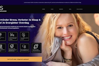 create a stunning website on webflow, wordpress, or squarespace