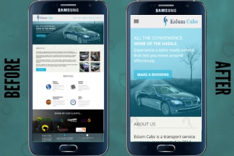 make your website responsive and mobile friendly