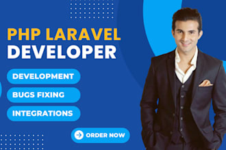 do PHP bug fixing, PHP website, laravel web development as laravel developer