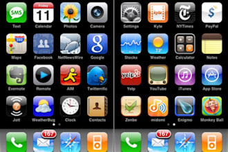 design professional and custom  made Icon and Apps for Website and iPhone