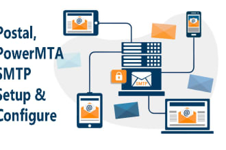 setup and configure powermta SMTP with email sender