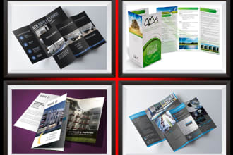tri fold brochure two fold brochure design