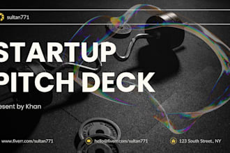 design startup pitchdeck presentation to secure funding