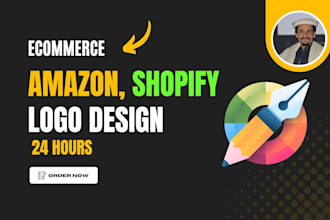 design ecommerce store logo for shopify etsy amazon 24 hours