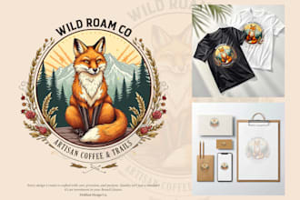 create a vintage hand drawn logo for your business