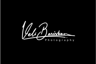 design luxury signature and handwritten photography logo