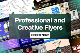 create professional and creative flyer