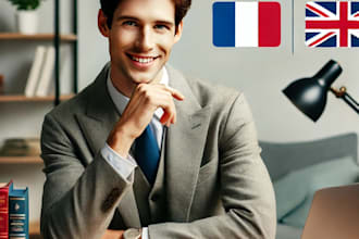 translate any document from french  to english or vice versa