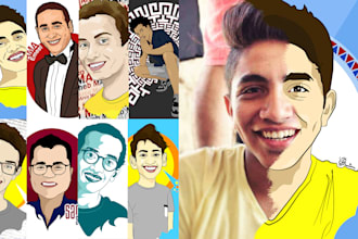 make cartoon or caricature for mothers day or birthday gifts