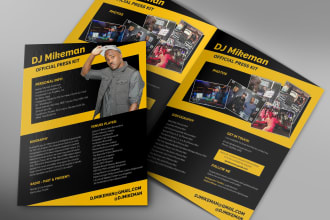 do dj artist epk, media kit, press kit, one sheet