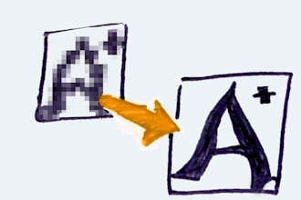 convert your logo to infinitely resizeable vector art