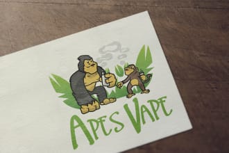 design a simple character logo
