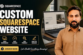 design a custom squarespace website design or redesign