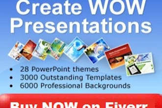 create a professional 5 slide PowerPoint presentation on any topic, transitions, content and images