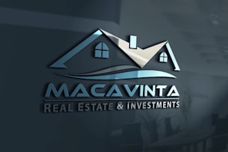 design creative real state logo or any