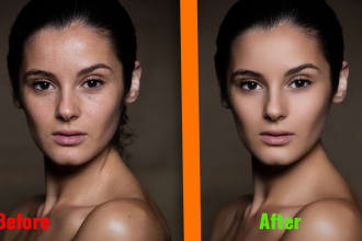 retouching headshots, portraits, skin retouching