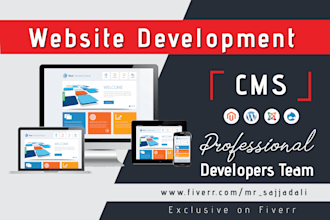 develop custom websites using drupal cms, wordpress, joomla