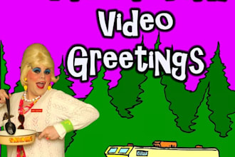 make a Video Greeting Or Birthday Wish Direct From The Trailer Park
