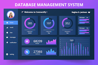 develop database management system based web program