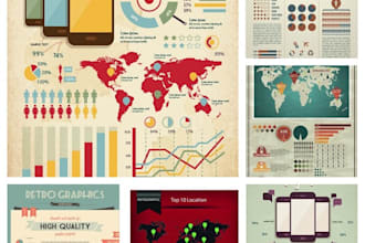 send you The Infographics Ultimate Pack High Quality and Editable