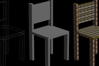 build and render a simple computer model