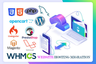 backup, migrate or transfer wordpress or others website
