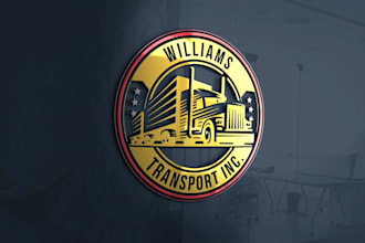 do transport ,travelling and real estate logo