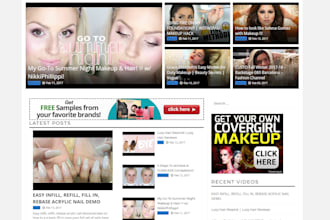 build and setup automated beauty tutorials website