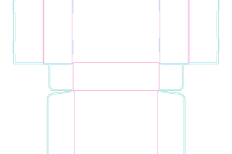 create blank white dieline template for your packaging
