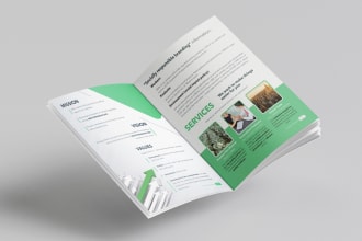 design tri fold brochure, flyer, and posters