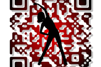 build you a Custom QR Code in your 2 colours and logo or image with Free Bonus Code