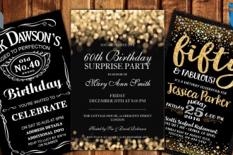 design invitation card for your party or event flyer