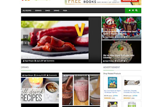 build and setup automated vegan recipes website