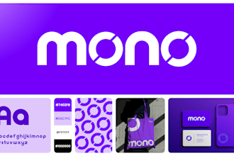 design modern minimalist logo and brand identity with copyrights