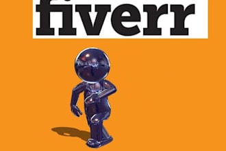 create a 3D cartoon dancing with your logo or message in HD