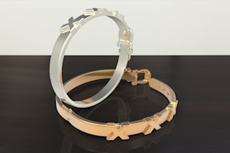 make bracelet design in 3d model