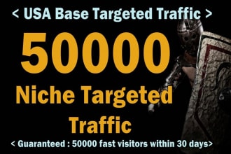 generate 50k SEO friendly targeted website traffic
