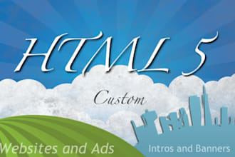 create a custom HTML 5 intro, website, or ad/banner