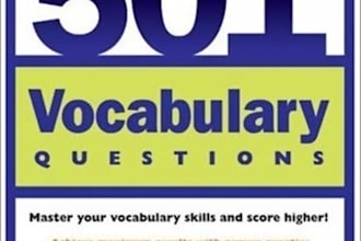 give you 501 Vocabulary Questions that will improve your vocabulary immensly