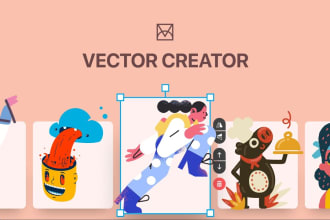 do illustration gif, pixel art for print web or app