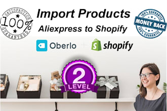 add products using oberlo and write description to shopify