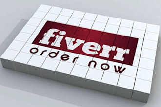 create a Simple and Stylish Box 3D intro video of your text and logo