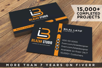 do professional modern minimalist luxury business card or visiting card design