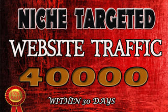 guarantee to provide 40k niche targeted website traffic