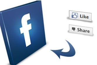 put 50 High Quality Share or Recommend on your facebook Picture/Video/Status or Any Share Button