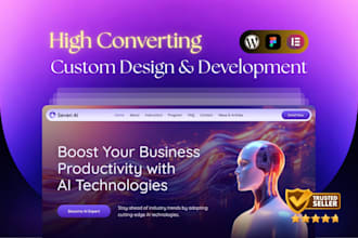 do high converting custom wordpress website design and development