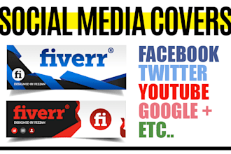 design a professional cover for facebook or any social media site